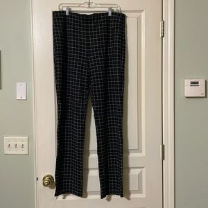 Chicos black plaid size 14R (2.5) dress pants